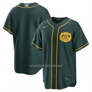 Camiseta Beisbol Hombre Seleccion Nacional Australia X MLB Stadium Replica Verde