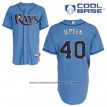 Camiseta Beisbol Hombre Tampa Bay Rays Kevin Jepsen 40 Azul Alterno Cool Base