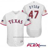 Camiseta Beisbol Hombre Texas Rangers 2017 Estrellas y Rayas Sam Dyson Blanco Flex Base