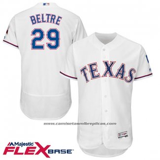 Camiseta Beisbol Hombre Texas Rangers Adrian Beltre 29 Blanco Flex Base Autentico Collection Jugador