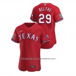 Camiseta Beisbol Hombre Texas Rangers Adrian Beltre Autentico 2020 Alterno Rojo