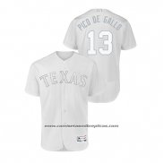 Camiseta Beisbol Hombre Texas Rangers Joey Gallo 2019 Players Weekend Autentico Blanco