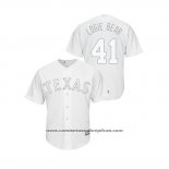 Camiseta Beisbol Hombre Texas Rangers Logan Forsythe 2019 Players Weekend Replica Blanco