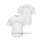 Camiseta Beisbol Hombre Texas Rangers Nomar Mazara 2019 Players Weekend Replica Blanco