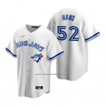 Camiseta Beisbol Hombre Toronto Blue Jays Brad Hand Cooperstown Collection Primera Blanco Azul