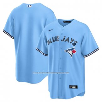 Camiseta Beisbol Hombre Toronto Blue Jays Replica Alterno Azul2