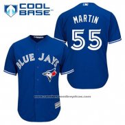 Camiseta Beisbol Hombre Toronto Blue Jays Russell Martin 55 Azul Alterno Cool Base