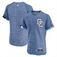 Camiseta Beisbol Hombre Washington Nationals 2025 City Connect Elite Azul