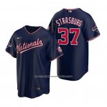 Camiseta Beisbol Hombre Washington Nationals Stephen Strasburg Replica Azul