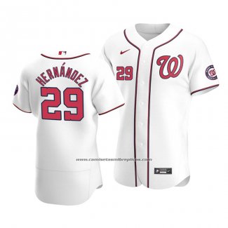 Camiseta Beisbol Hombre Washington Nationals Yadiel Hernandez Autentico Primera 2020 Blanco