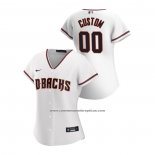 Camiseta Beisbol Mujer Arizona Diamondbacks Personalizada 2020 Replica Primera Blanco