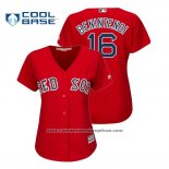 Camiseta Beisbol Mujer Boston Red Sox Andrew Benintendi Cool Base Alterno Rojo