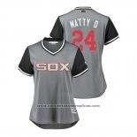 Camiseta Beisbol Mujer Chicago White Sox Matt Davidson 2018 LLWS Players Weekend Matty D Gris