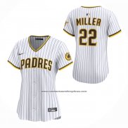 Camiseta Beisbol Mujer San Diego Padres Mason Miller Primera Limited Blanco