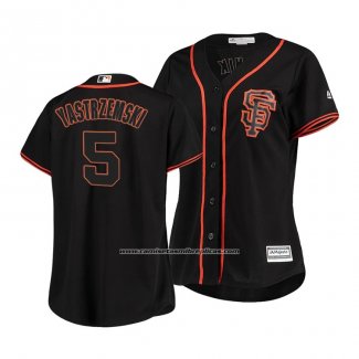 Camiseta Beisbol Mujer San Francisco Giants Mike Yastrzemski Cool Base Negro