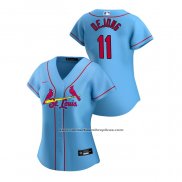 Camiseta Beisbol Mujer St. Louis Cardinals Yadier Molina 2019 Postemporada Cool Base Blanco