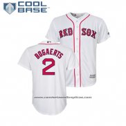 Camiseta Beisbol Nino Boston Red Sox Xander Bogaerts Cool Base Primera Replica Blanco