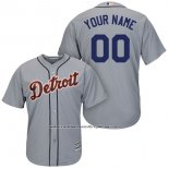 Camiseta Beisbol Nino Detroit Tigers Personalizada Gris