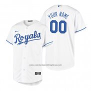 Camiseta Beisbol Nino Kansas City Royals Personalizada Replica Primera Blanco