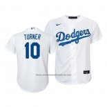 Camiseta Beisbol Nino Los Angeles Dodgers Justin Turner Replica Primera 2020 Blanco