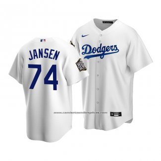 Camiseta Beisbol Nino Los Angeles Dodgers Kenley Jansen 2020 Primera Replica Blanco