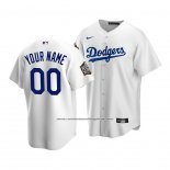 Camiseta Beisbol Nino Los Angeles Dodgers Personalizada 2020 Primera Replica Blanco