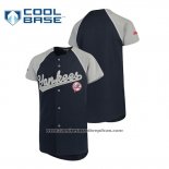 Camiseta Beisbol Nino New York Yankees Personalizada Stitches Azul Gris