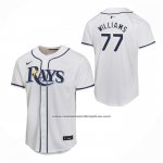Camiseta Beisbol Nino Tampa Bay Rays Carson Williams Primera Game Blanco