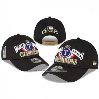Gorra Texas Rangers 2023 World Series Champions Negro
