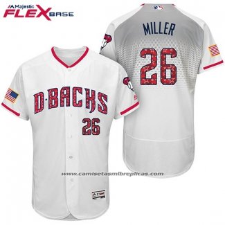 Camiseta Beisbol Hombre Arizona Diamondbacks 2017 Estrellas y Rayas 26 Shelby Miller Blanco Flex Base