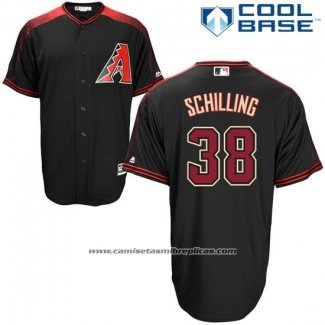 Camiseta Beisbol Hombre Arizona Diamondbacks 38 Curt Schilling Negro Cool Base