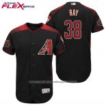 Camiseta Beisbol Hombre Arizona Diamondbacks 38 Robbie Ray Negro Rojo Alterno Flex Base