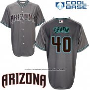 Camiseta Beisbol Hombre Arizona Diamondbacks 40 Andrew Chafin Cool Base Gris