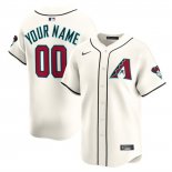 Camiseta Beisbol Hombre Arizona Diamondbacks Limited Personalizada Crema