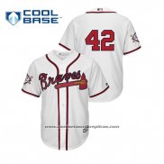 Camiseta Beisbol Hombre Atlanta Braves 2019 Jackie Robinson Day Cool Base Blanco