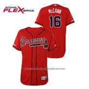 Camiseta Beisbol Hombre Atlanta Braves Brian Mccann Autentico Flex Base Rojo