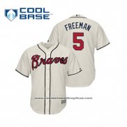 Camiseta Beisbol Hombre Atlanta Braves Freddie Freeman Cool Base Alterno 2019 Crema