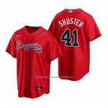 Camiseta Beisbol Hombre Atlanta Braves Jared Shuster Replica 2020 Rojo
