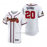 Camiseta Beisbol Hombre Atlanta Braves Marcell Ozuna 2022 Gold Program Autentico Blanco