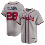 Camiseta Beisbol Hombre Atlanta Braves Matt Olson Primera Limited Road Gris