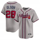 Camiseta Beisbol Hombre Atlanta Braves Matt Olson Primera Limited Road Gris