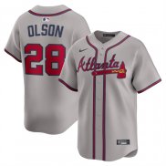 Camiseta Beisbol Hombre Atlanta Braves Matt Olson Primera Limited Road Gris