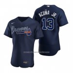 Camiseta Beisbol Hombre Atlanta Braves Ronald Acuna Jr. Autentico 2020 Alterno Azul Camiseta Beisbol Hombre Atlanta Braves Ronald Acuna Jr. Autentico 2020 Alterno Azul