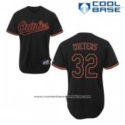 Camiseta Beisbol Hombre Baltimore Orioles 32 Matt Wieters Negro Fashion Cool Base