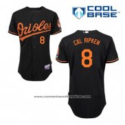 Camiseta Beisbol Hombre Baltimore Orioles 8 Cal Ripken Negro Alterno Cool Base