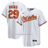 Camiseta Beisbol Hombre Baltimore Orioles Ramon Urias Primera Replica Blanco