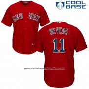 Camiseta Beisbol Hombre Boston Red Sox 11 Rafael Devers Alterno Cool Base Rojo