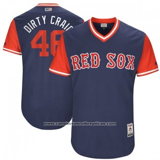 Camiseta Beisbol Hombre Boston Red Sox 2017 Little League World Series 46 Craig Kimbrel Azul