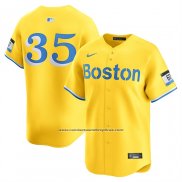 Camiseta Beisbol Hombre Boston Red Sox Garrett Crochet Alterno Limited Amarillo