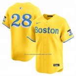 Camiseta Beisbol Hombre Boston Red Sox Kristian Campbell Alterno Limited Amarillo